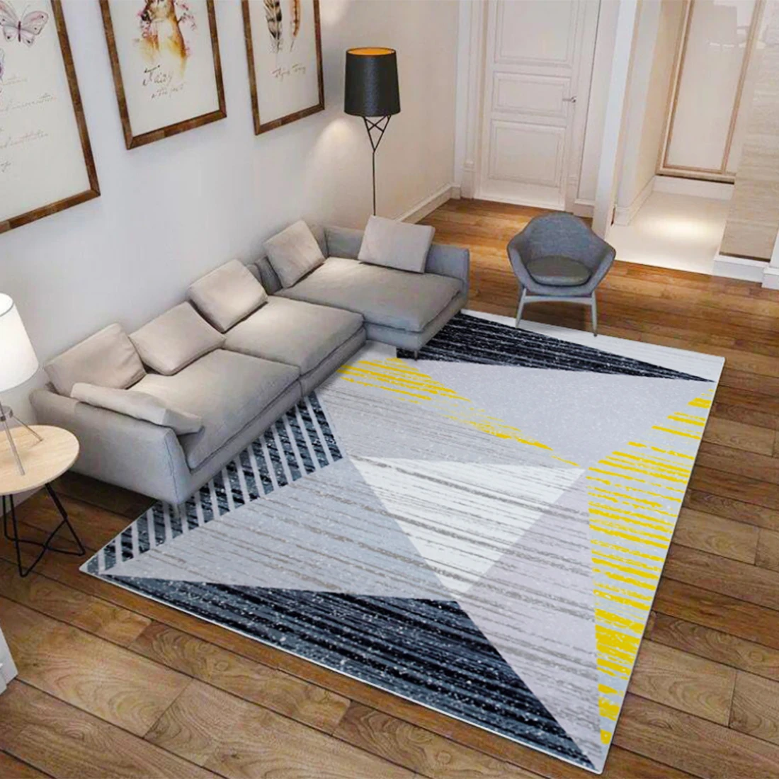 الأزياء نوع 60*90 سنتيمتر الحديثة أريكة بسيطة طاولة شاي حصيرة صديقة للبيئة التشفير الشمال السجاد-شمال أوروبا الهندسة