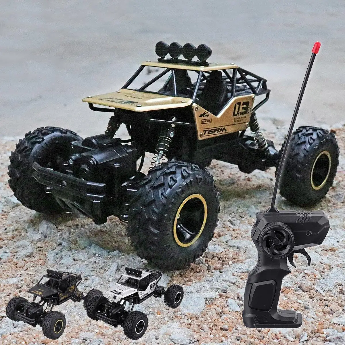 RC Truck 4WD Off-Road 1:16 Vehicle 2.4 G Remote Control Buggy Crawler Kids Toys High Horsepower Climbing Remote Control Car Gift