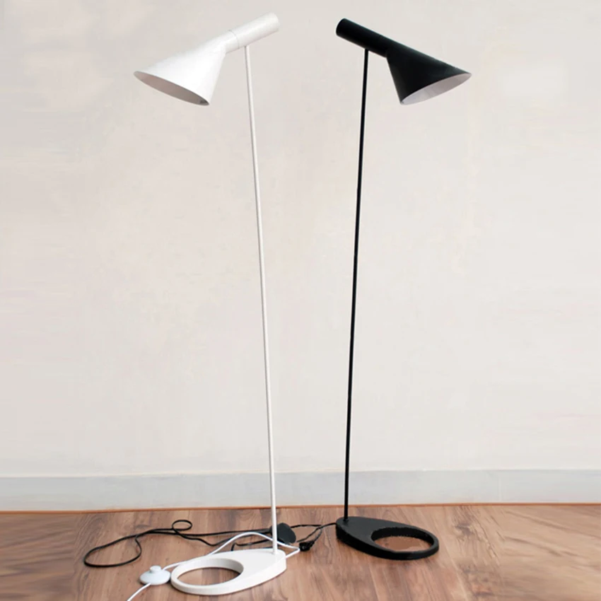 Скандинавский Arne Jacobsen дизайн AJ светодиодные лампы для пола гостиная Напольная Лампа для спальной прикроватной лампы напольный абажур Luminaria