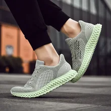 Светильник; прогулочная обувь для влюбленных; 4d летающие ткацкие дышащие кроссовки для бега для мужчин и женщин; Q7102SHD