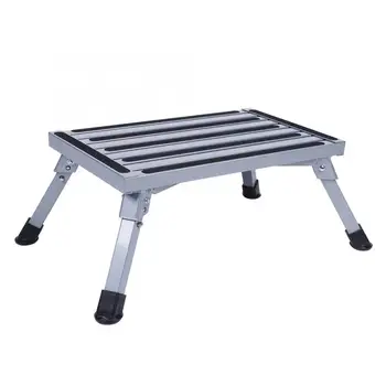 

Portable Aluminum Folding Platform Safety Step Ladder Stool Caravan Camping Accessories