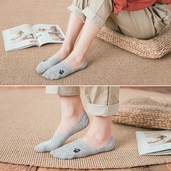 

2Pairs/pack 2019 Summer Cartoon Cotton Thin Women Boat Socks Cute Creative Casual Cotton Funny Animals Socks for Female Girls