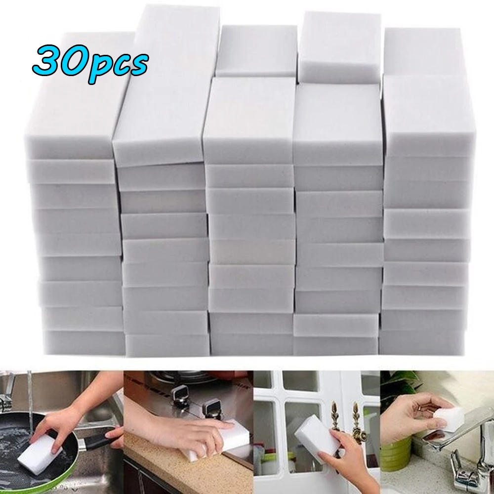 

30pcs Magic Sponge Eraser Home Kitchen Cleaner Dirty Cleaning Tool Multifunction Household Cleaning Tools Accessories Merchandis
