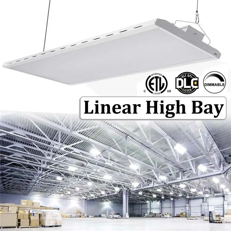 

320W High Bay Linear Tri-proof Industrial Light 2835SMD 1-10V Dimmable Controal Lens117X32X8.5cm for Warehouses Factories Gyms