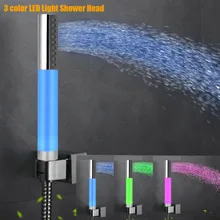 Bathroom Handhold Water Saving Shower Spray Head LED Light Shower Head Romantic Color Changed Light Water Bath Shower Head цена Bathroom Handhold Water Saving Shower Spray Head LED Light Shower Head Romantic Color Changed Light Water Bath Shower Head цены онлайн