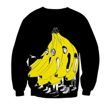 Fashion Banana Sweatshirts Hoodie Men 3D Printed Streetwear Sweatshirt Teens Boys mens Hip Hop Hipster Oversized Rock Tracksuits