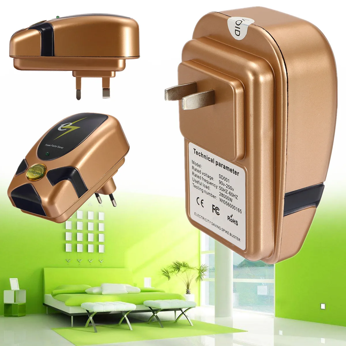 

Electricity Power Energy Factor Saver 28KW Home Saving Up To 30% 90-250V US/UK/EU Stabilizes Voltage Supply Prolongs Saves