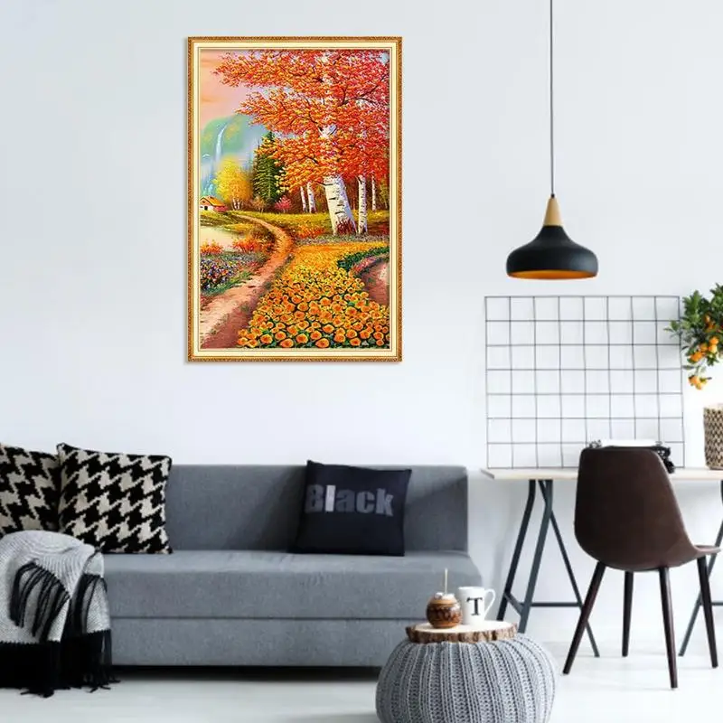 

5D DIY Full Drill Diamond Painting Red Forest Cross Stitch Embroidery Mosaic Kit Wall Art Home Decor 7styles Christmas ornaments