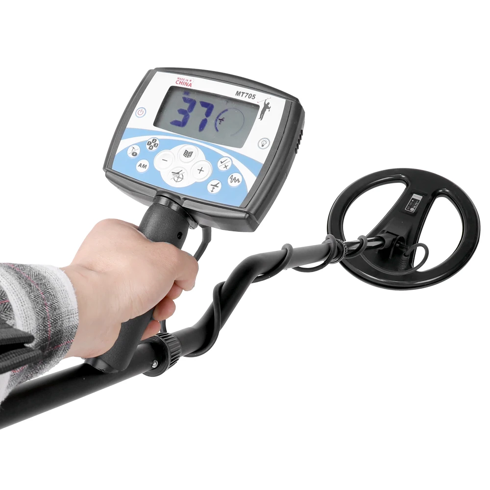 

MT705 Underground Metal Detector High Sensitivity Metal Detecting Tool with LCD Display Gold Detector Hunter Finder Pinpointer