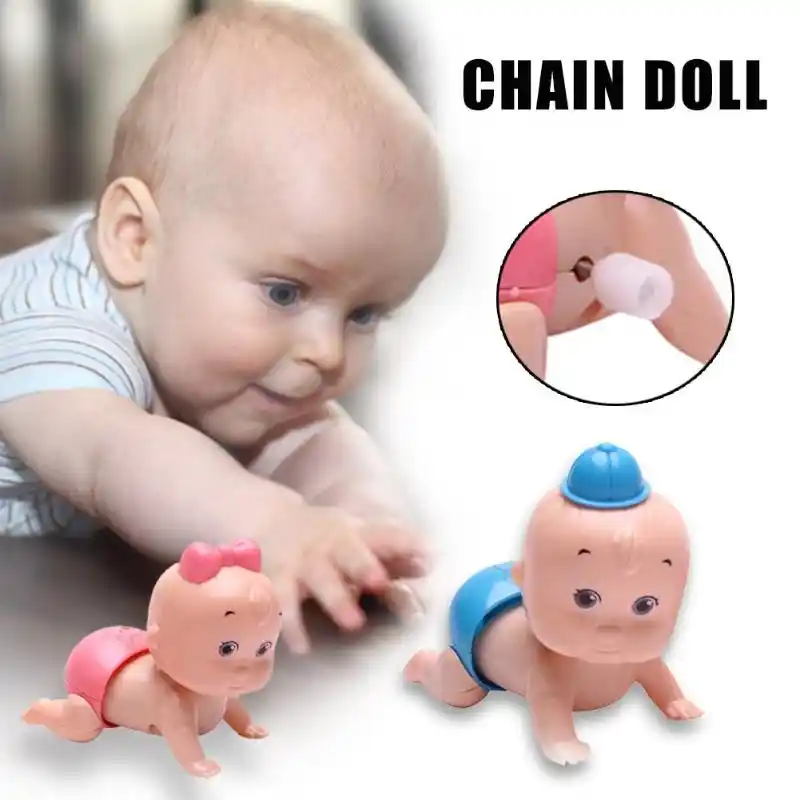 wind up crawling baby