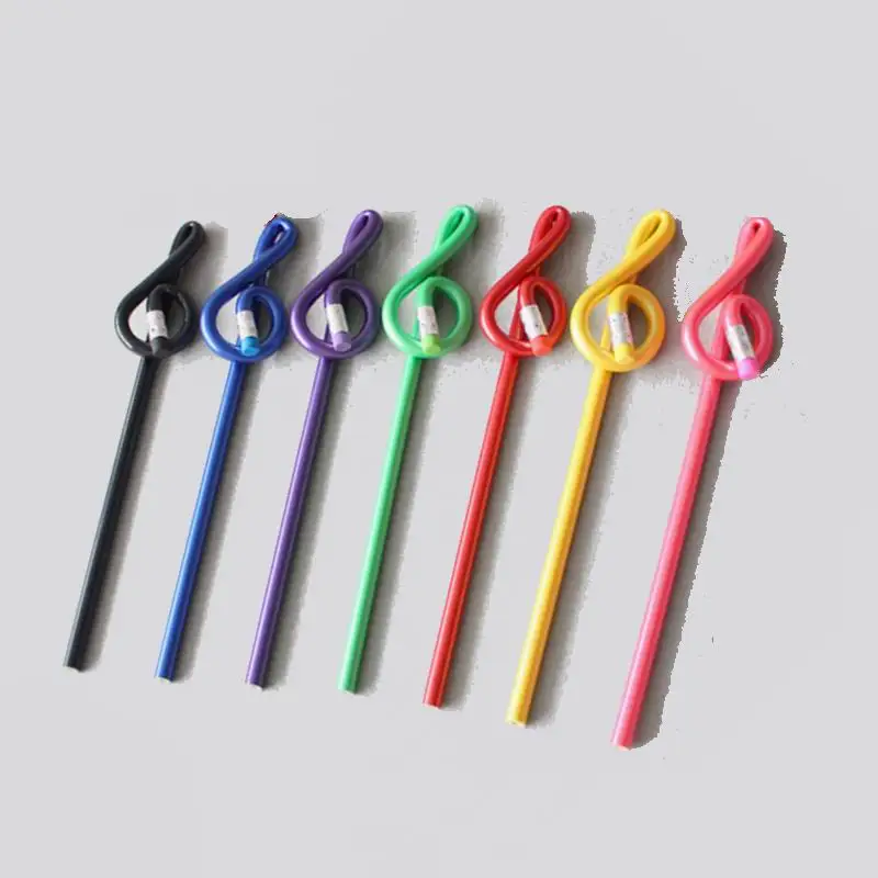 

1000 PCS Music Treble Pencil Multi Color Musical Note Pencil Designer Decoration Pencil School/Office Stationery Musician Gifts