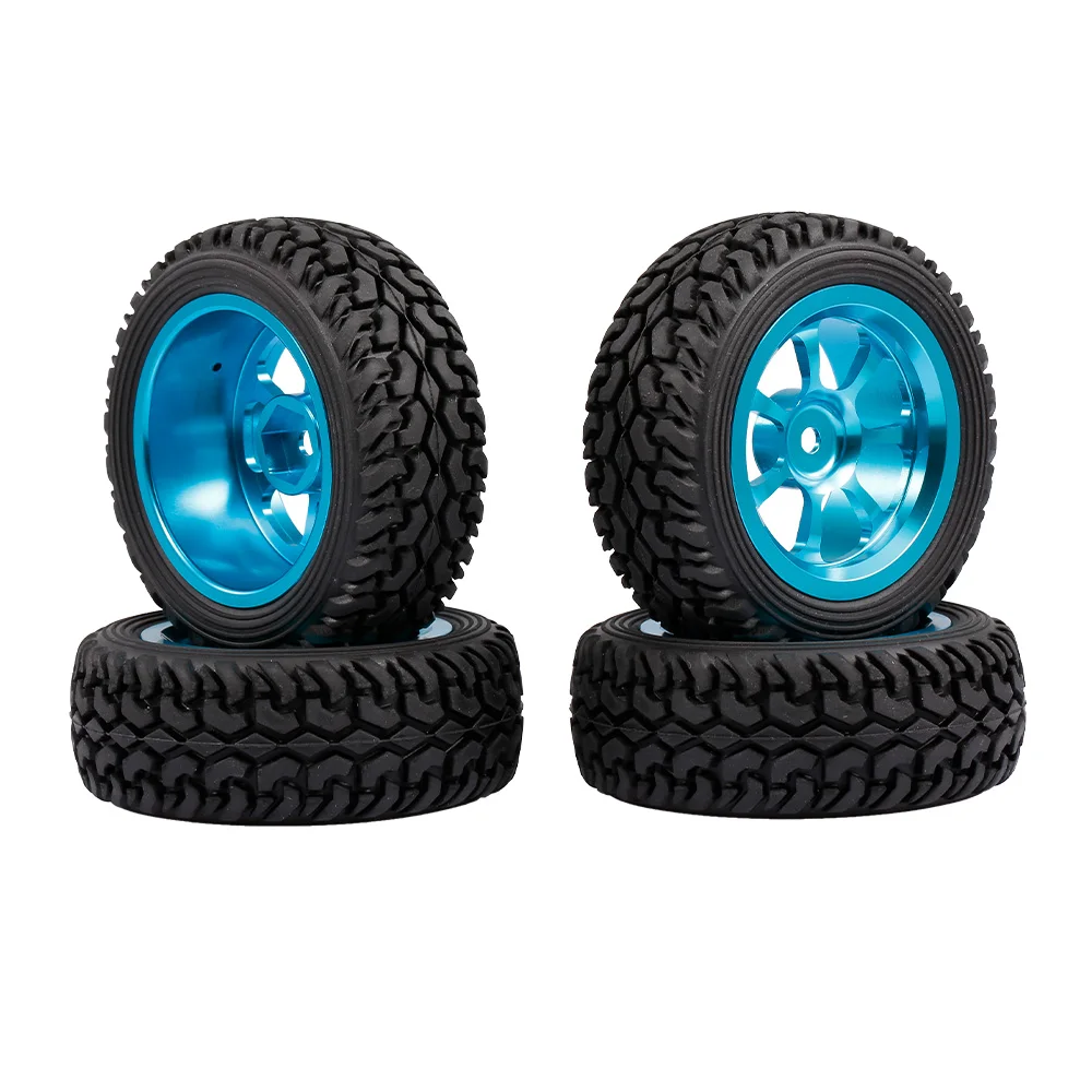 4Pcs RC Car 75mm Tire Tyre Flat Free On road for 110 HPI HSP LRP FS