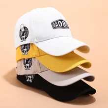 Badboy письмо летняя бейсболка мужской и для женщин мультфильм вышивка Джокер остроконечные кепки женская летняя обувь открытый досуг шляпа