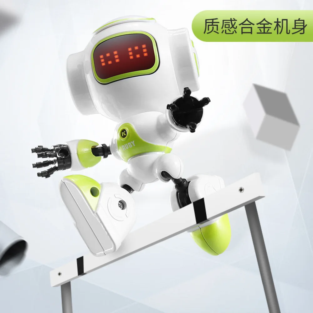 

Road Than Touch Induction Effect Lighting DIY Mobile Phone Bracket Good Morning! Enlightenment Wisdom Robot Children's Toys