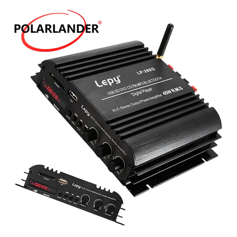 LP 269S Lepy Bluetooth автомобильный усилитель цифровой плеер HIFI стерео аудио Мощность 2CH 45