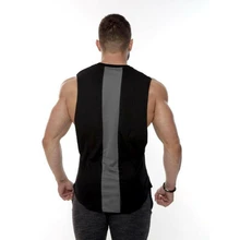 Высокое качество, Лидер продаж, Мужская сухая посадка, майка для мышц, мужская майка без рукавов, хлопок, дышащая, бодибилдинг, спортивная одежда, фитнес-жилеты