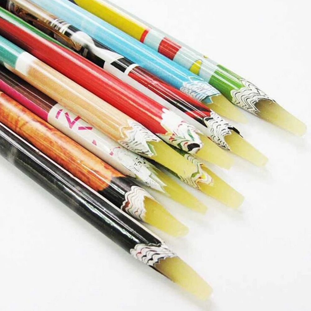 1PC Rhinestones Picker Pencil Nail Art Dotting Pen Crafts Nail Art Deco Pick DIY Salon Nail Art Manicure(Color: Randomly