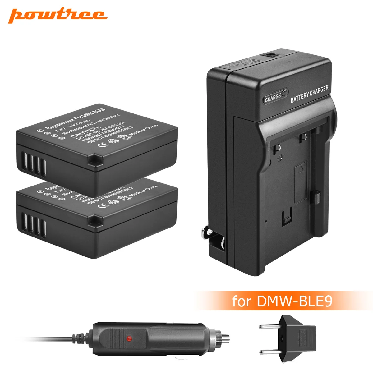 

Powtree DMW-BLG10 DMW BLG10 DMW-BLE9 Battery+Charger For Panasonic DMC GF6 GX7 GF3 GF5 DMW-BLG10GK LX100 GX80 GX85 L10