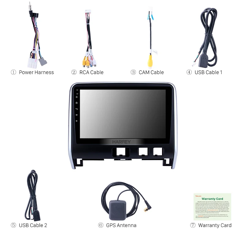 Harfey Car Auto Radio 2Din HD 10.1