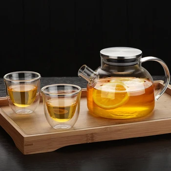 

500ml Household Glass Teapot Healthy Heat Resistant Glass Tea Jar Kettle For Family Office Use Drinkware