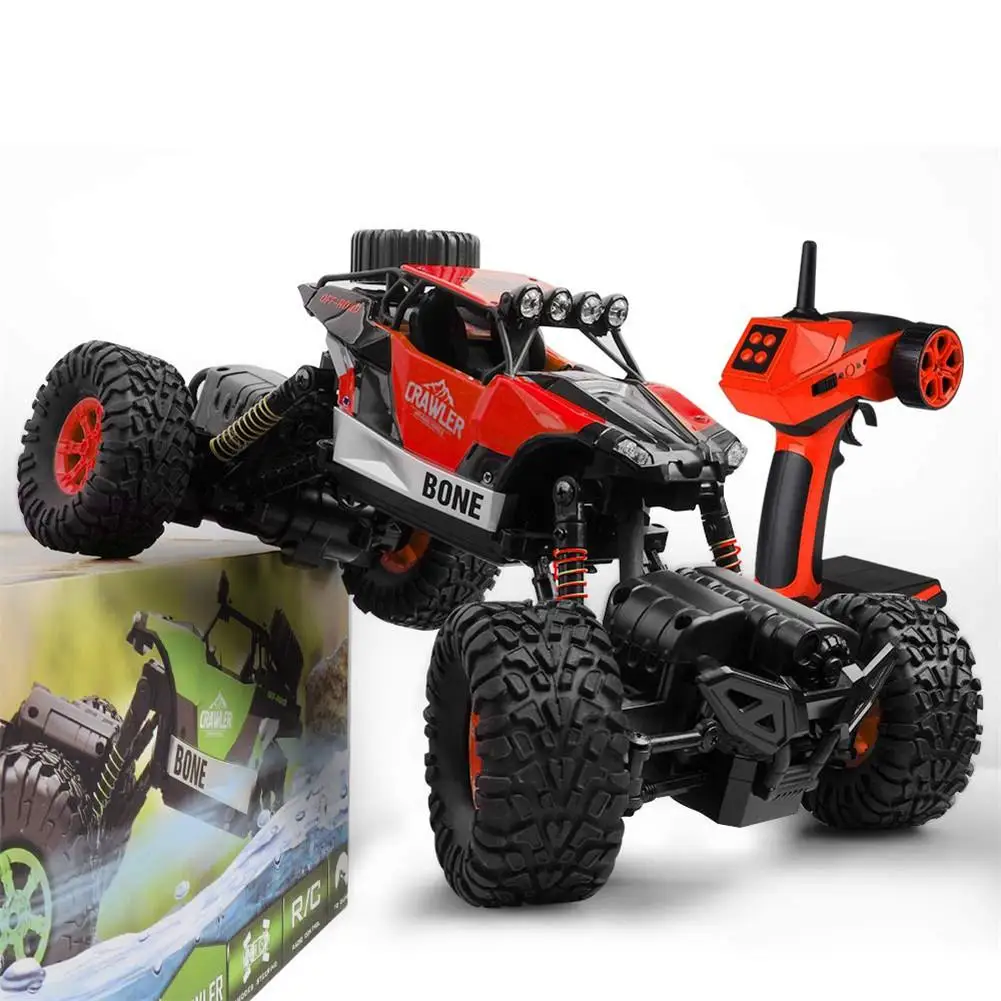 

LeadingStar 2.4G Waterproof 4 Wheels Drive Double Steering RC Car with Light Toy for Kids