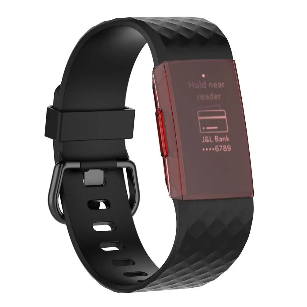 Для Fitbit Charge 3 прозрачный жесткий защитный чехол из поликарбоната ультратонкий