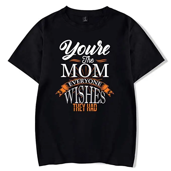 

Women's T-Shirt Girls Black White T Shirt Tops Graphic Tees Mom Casual Funny Tshirts Parentage Clothes Gift