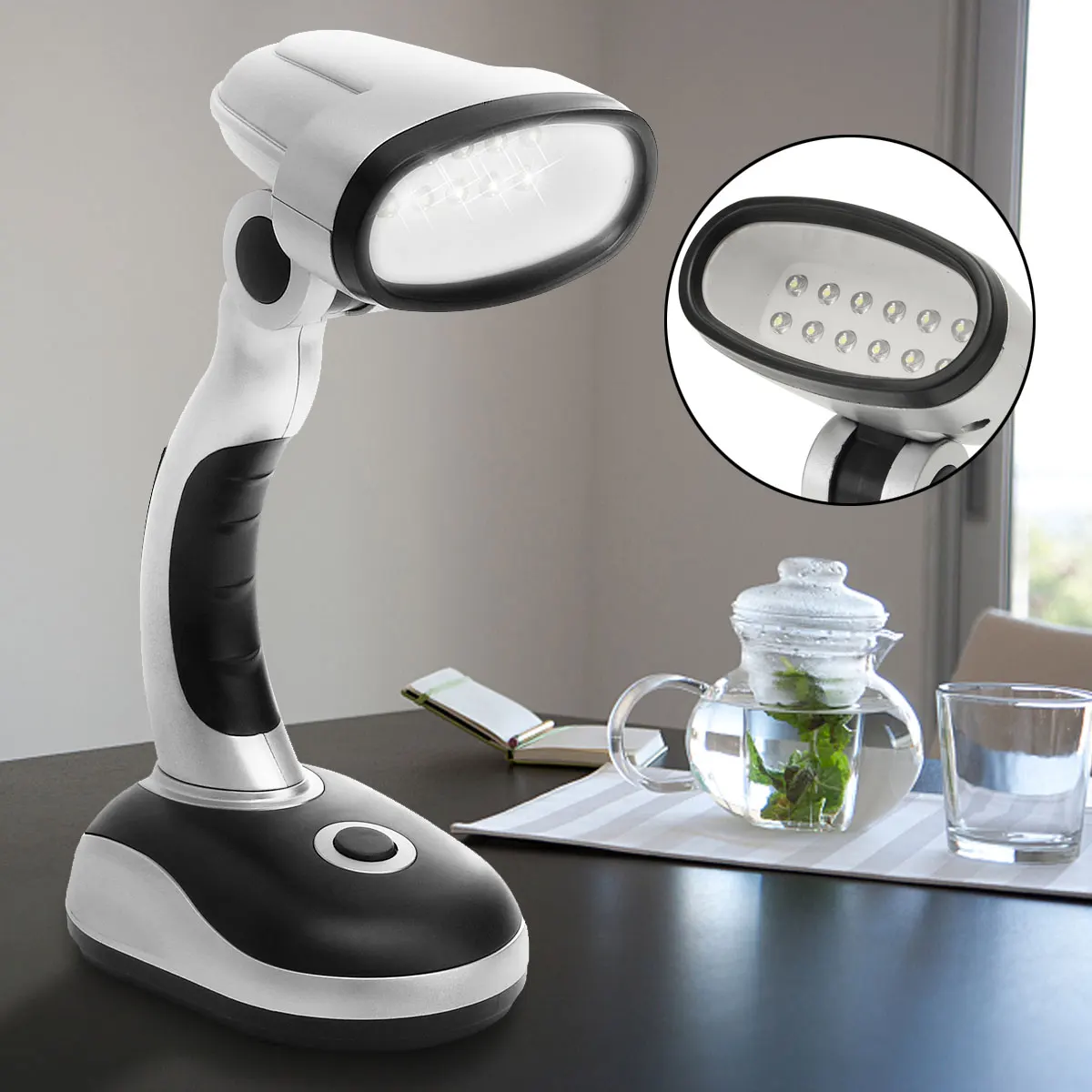 

Desk lamp led Table Lamp 12 LED Table lamp Bed Reading book Night Light LED Desk lamp Table Light