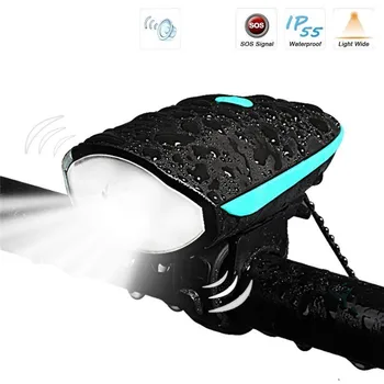 Bike Light Bicycle Bike Bell 140db Electric Bicycle Horn Alarm Bell MTB Bike Multifunction Ultra Bright Electric Horn Bike Bell