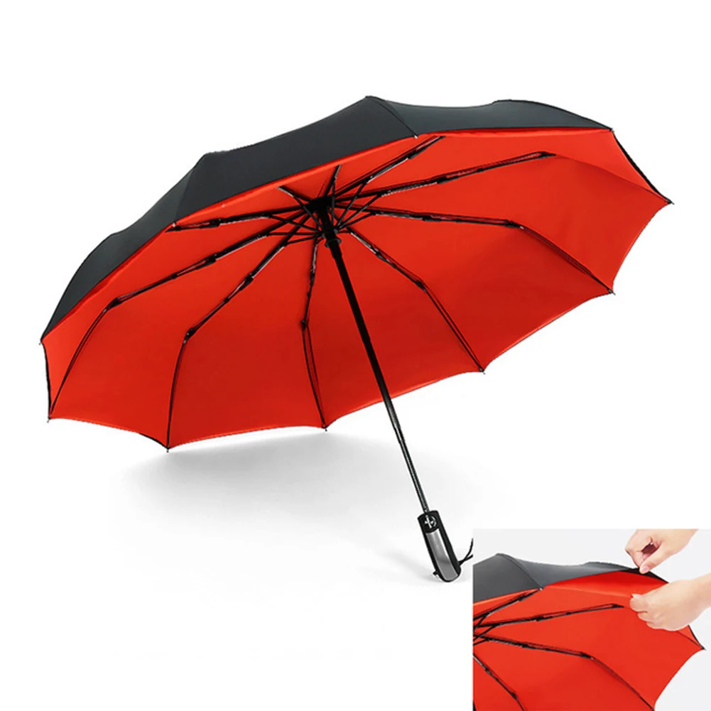 

Big Business Umbrellas Rain Women Man Full-automatic Parasol 10 Ribs Man Folding Umbrella Male largeParaguas Plegable Wholesale