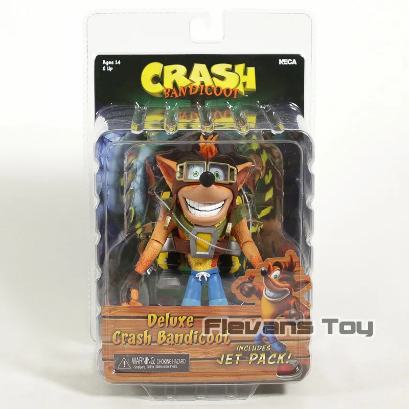 

NECA Crash Bandicoot Deluxe Crash with Jetpack 7" Scale PVC Action Figure Collectible Model Toy