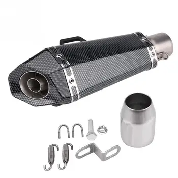 

51mm Chrome Exhaust Tail Muffler stainless steel Motorcycle Exhaust Escape Muffler Pipe with DB Killer for Honda Yamaha Kawasaki