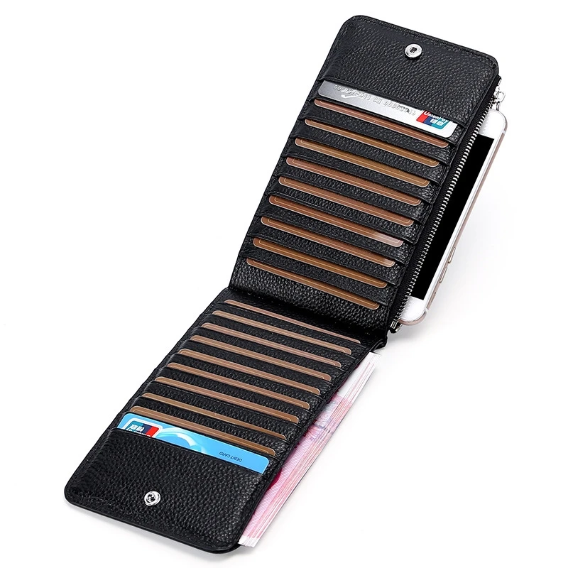 

Hot Sale Rfid Anti-Magnetic Card Package Leather Card Sets Multi-Function Long Wallet Wallet Europe And United States Explos