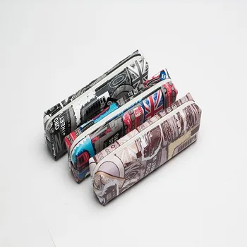 

Pencil Case Kawaii Polka Dot Canvas Pencil Case Stationery Bag Girl Gift School Supplies