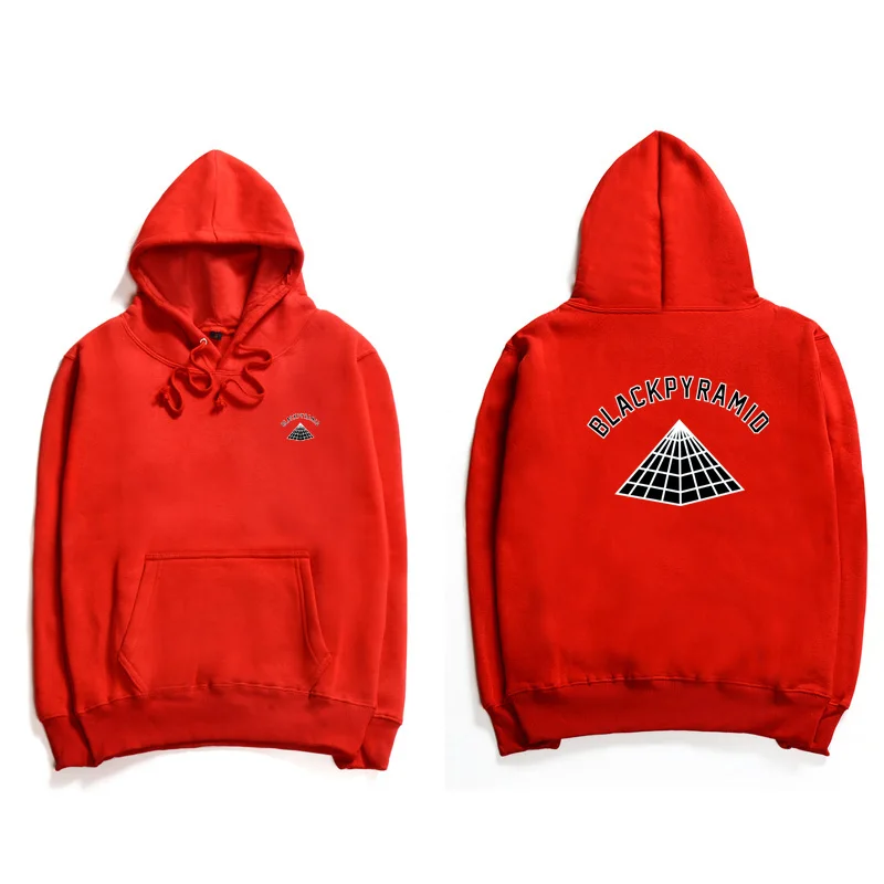 Hot Sale BLACK PYRAMID Trendy Hoodies Men Chris Brown Street Style Long Sleeve Sweatshirt Justin Bieber Stranger Hoody