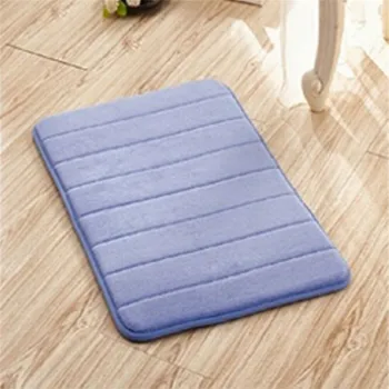 

Absorbent Soft Non-slip Rug Memory Foam Coral Velvet Bath Bathroom Bedroom Floor Shower Mat Water Uptake Rug Carpet Yoga Mat New