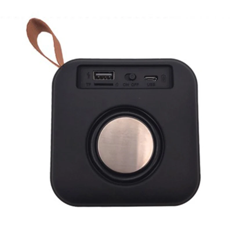 

1Pcs New Version T5 Woven Net Bluetooth Speaker Wireless Portable Speaker Lovely Support U-Disk Tf Card Fm Radio Black