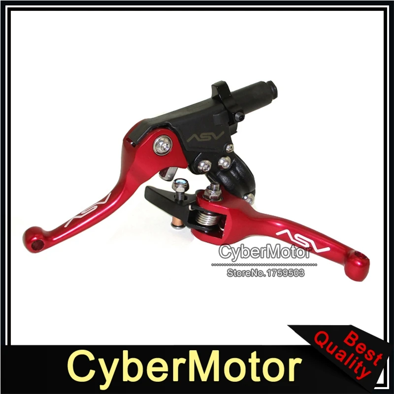 Красный тормозной рычаг сцепления ASV для Honda CRF XR YZF RMZ KLX KX внедорожный мотоцикл 50cc
