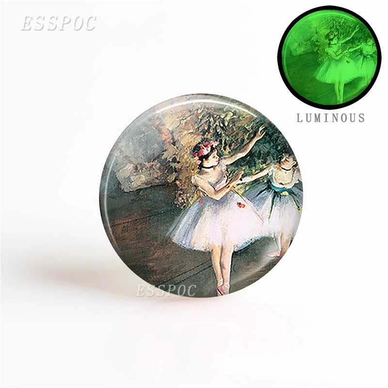 

5PCS Fashion Accessories 1 PCS Degas Ballerinas DIY Pendant 25mm Round Glass Cabochon Dome Gemstone Jewelry