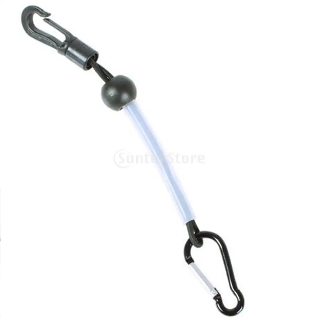 

Plastic Fishing Tippet Spool Holder Fly Fishing Tippet Holder with Carabiner Tackle Tool 16.5cm