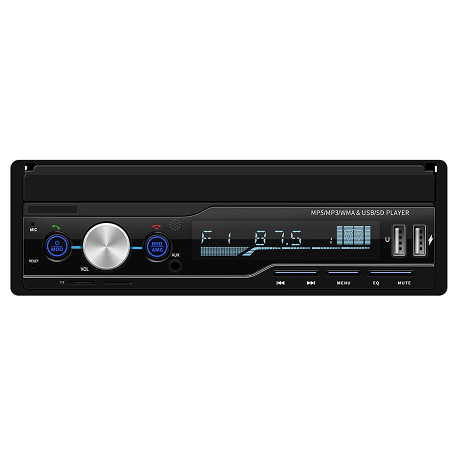 

T100 7 Inch Car Stereo Mp5 Player Driving Recorder Rds Fm Am Radio Bluetooth Usb Aux Head Unit Better Bluetooth Microphone Han