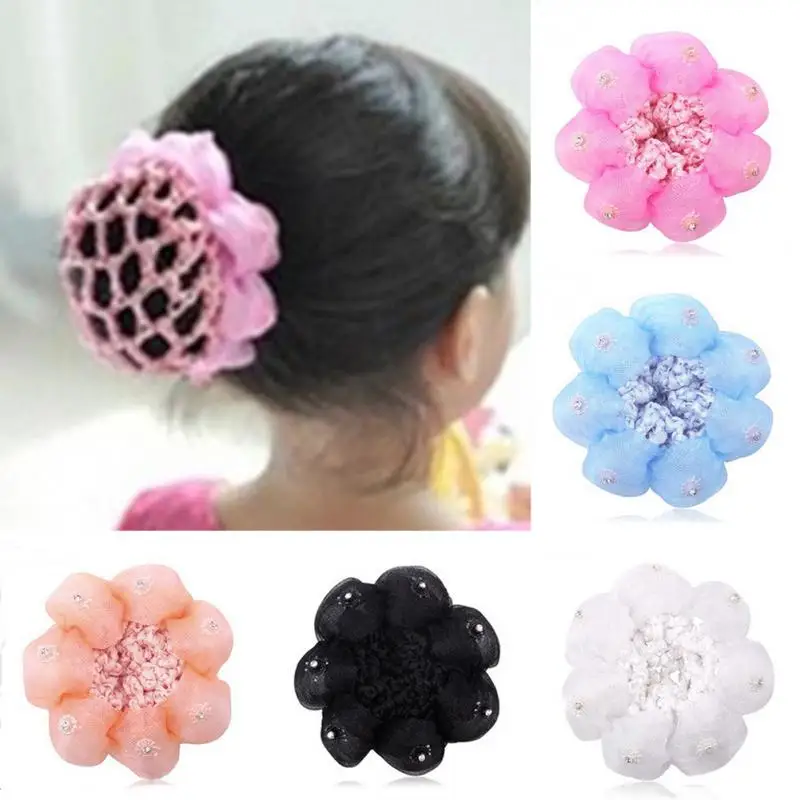 

Female Dancer Hair Organizer Net Circle Dancing Hair Tools Child Girls Dance Balls Hair Net