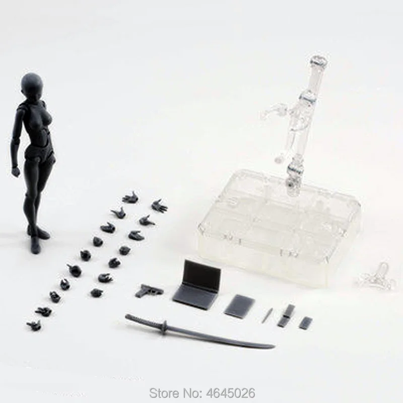 Фигура Figma KUN ПВХ фигурка тела CHAN DX набор Archetype кукла для взрослых Серый Черный