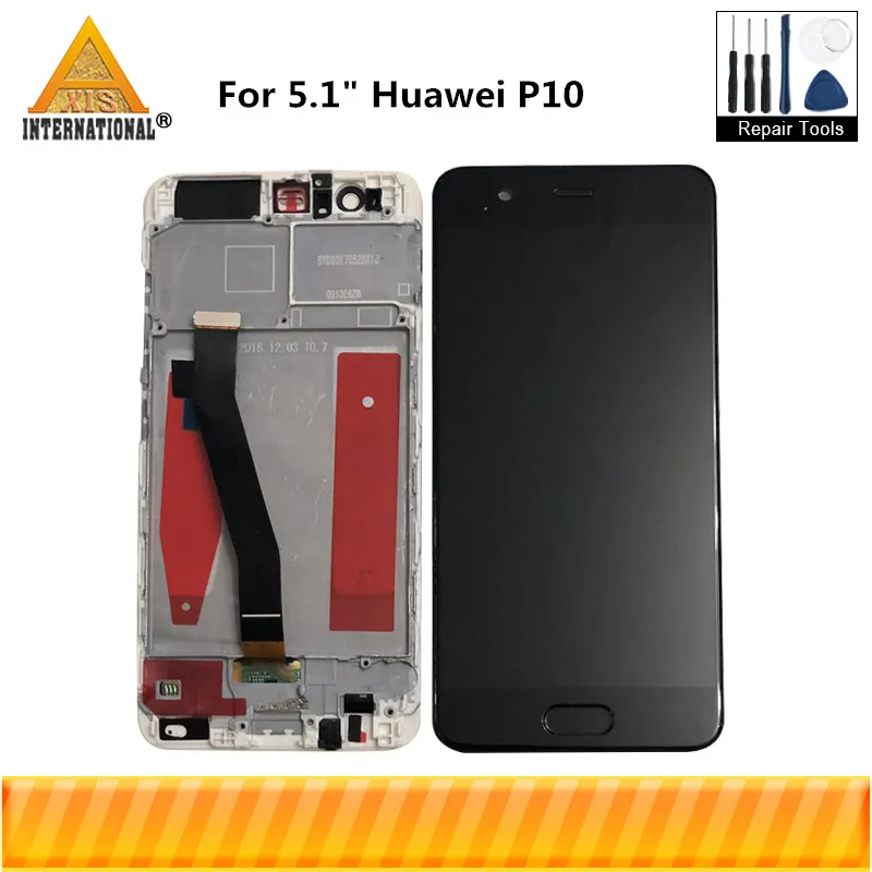 

Axisinternational For 5.1" Huawei P10 VTR-AL00 VTR-L09 LCD Display Screen With Frame+Touch Screen Digitizer VTR-L29 VTR-TL00