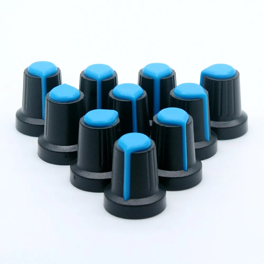 10PCS Potentiometer Plastic Knob Encoder  Audio Knobs