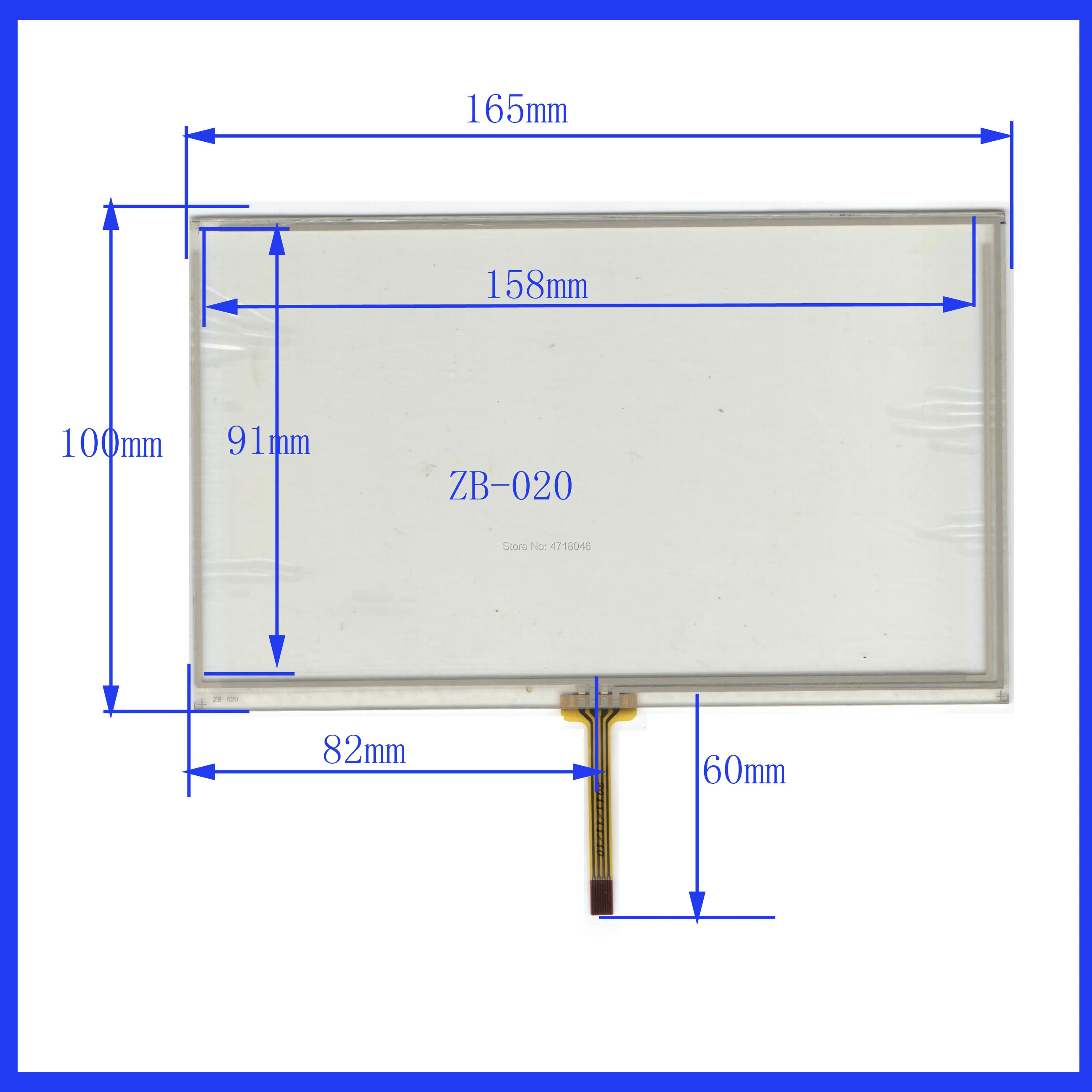 

3PCS/LOT HLD-TP-2080 4change8lines 7inch 4lines resistance screen for car DVD redio this is compatible HLDTP2080