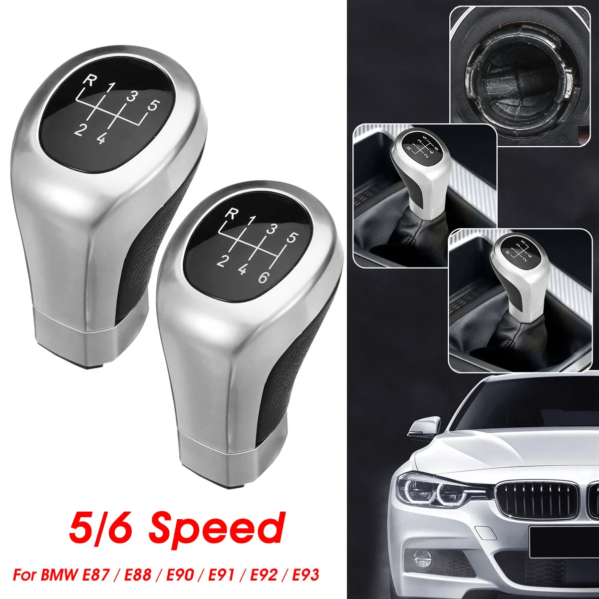 

5/6 Speed Manual Gear Shift Knob Shifter Lever Stick For BMW 1 3 series E90 E91 E92 E93 LCI E81 E87 E88 E82