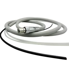 1Pc Dental Silicone Tube Hose Tubing 2/4/6Hole Fit Fiber Optic LED High Speed Handpiece High Quality Dentist Lab Equipment a0042 5pc dental tube 4 hole handpiece hose tubing spiral pipe tubing for high speed handpiece high quality