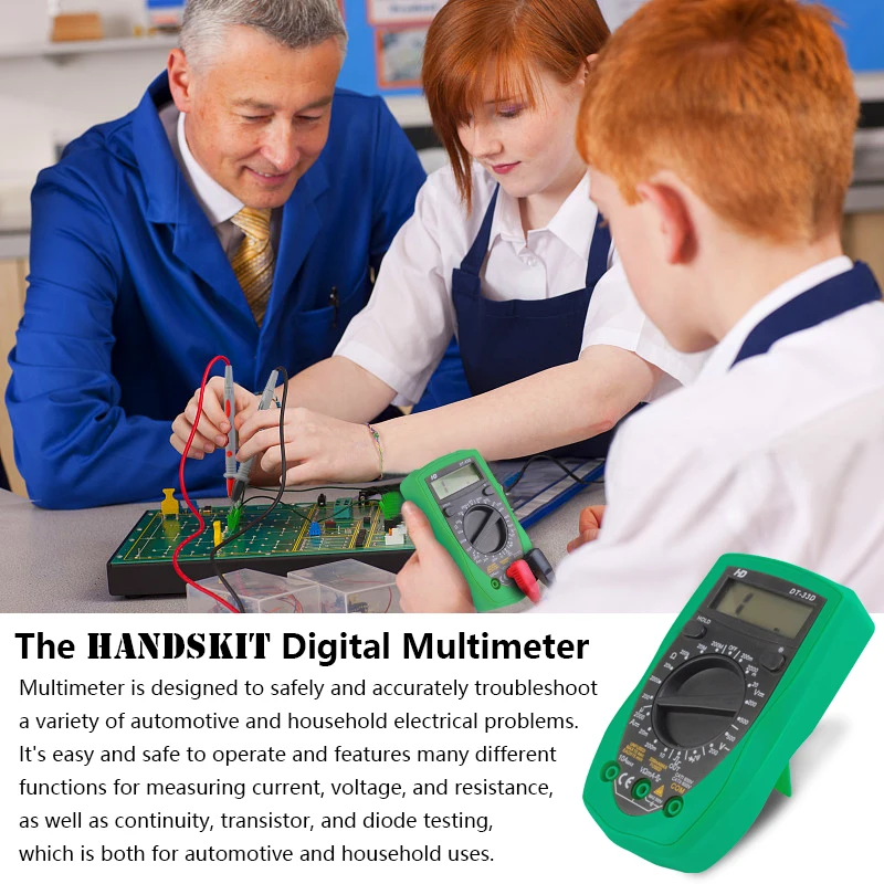 Паяльник Handskit с цифровым мультиметром набор 220 В/110 В Электрический паяльник