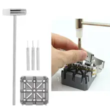 Профессиональный ремешок для часов, держатель соединения, молоток, пробойник, булавки, набор для снятия ремешка, инструмент для удаления, безкоррозийный набор для ремонта часов для часовщика